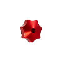 Aluminium CNC Sterngriffmutter Rot eloxiert M6 Haube...