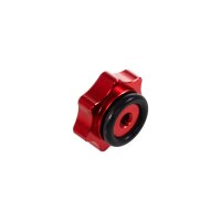 Aluminium CNC Sterngriffmutter Rot eloxiert M6 Haube Motor Abdeckung für Simson Schwalbe KR51 SR50 SR80 Spatz Star Sperber Habicht für MZ ES TS 125 150 175 250