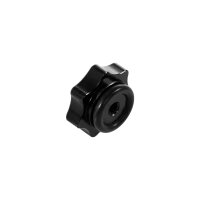 Aluminium CNC Sterngriffmutter Schwarz eloxiert M6 Haube Motor Abdeckung für Simson Schwalbe KR51 SR50 SR80 Spatz Star Sperber Habicht für MZ ES TS 125 150 175 250