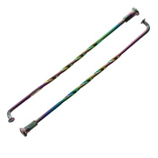 36 Speichen mit Nippel Farbwechsel Twisted Rainbow für Simson S51 S50 S53 S70 KR51 Schwalbe Spatz Star Habicht Sperber Duo