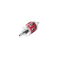 Tuning Benzinfilter rot chrom 6mm 7mm 8mm für Simson S50 S51 S70 S53 SR50 Spatz Star Sperber Habicht MZ ETZ TS ES ETS 125 150 NSU Max Lux Kreidler Hercules Filter