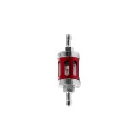 Tuning Benzinfilter rot chrom 6mm 7mm 8mm für Simson S50 S51 S70 S53 SR50 Spatz Star Sperber Habicht MZ ETZ TS ES ETS 125 150 NSU Max Lux Kreidler Hercules Filter