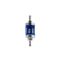 Tuning Benzinfilter blau chrom 6mm 7mm 8mm für Simson S50 S51 S70 S53 SR50 Spatz Star Sperber Habicht MZ ETZ TS ES ETS 125 150 NSU Max Lux Kreidler Hercules Filter