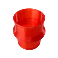 3D Druck Ansaugmuffe strömungsoptimiert, rot 40mm43mm für Simson S51 S50 S70 S53 S83 Ansaugschlauch Standard Vergaser 3D Druck