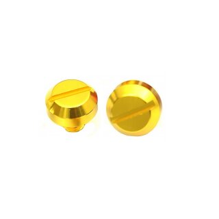 Paar Verschluss Schrauben gold für M8 Gewinde eloxiert Simson S51 S50 S70 KR51 Schwalbe SR50 S53 Spatz Sperber Habicht Star