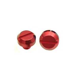 Paar Verschluss Schrauben rot  für M8 Gewinde eloxiert Simson S51 S50 S70 KR51 Schwalbe SR50 S53 Spatz Sperber Habicht Star