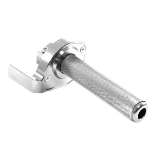 Alu CNC Schnellgasgriff Silber für Simson S51, S50, S53 S83 Rennsport für DDR Berliner, Mikuni, andere Vergaser Cross Motorcross Tuning Enduro universal