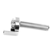 Alu CNC Schnellgasgriff Silber für Simson S51, S50, S53 S83 Rennsport für DDR Berliner, Mikuni, andere Vergaser Cross Motorcross Tuning Enduro universal