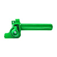 Alu CNC Schnellgasgriff Grün für Simson S51, S50, S53 S83 Rennsport für DDR Berliner, Mikuni, andere Vergaser Cross Motorcross Tuning Enduro universal