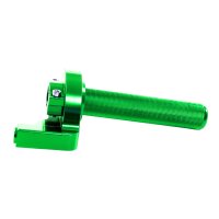 Alu CNC Schnellgasgriff Grün für Simson S51, S50, S53 S83 Rennsport für DDR Berliner, Mikuni, andere Vergaser Cross Motorcross Tuning Enduro universal