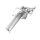 Alu CNC Schnellgasgriff Silber für Simson S51, S50, S53 S83 Rennsport für DDR Berliner, Mikuni, andere Vergaser Cross Motorcross Tuning Enduro