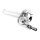 Alu CNC Schnellgasgriff Silber für Simson S51, S50, S53 S83 Rennsport für DDR Berliner, Mikuni, andere Vergaser Cross Motorcross Tuning Enduro