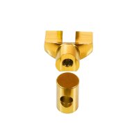 Eloxierte Tuning Verstellschraube gold für Simson S51 S50 KR51 Schwalbe SR50 S53 Star Sperber Habicht Stellmutter Bremse Bremsgestänge Bremsstange