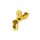 Eloxierte Tuning Verstellschraube gold für Simson S51 S50 KR51 Schwalbe SR50 S53 Star Sperber Habicht Stellmutter Bremse Bremsgestänge Bremsstange
