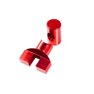 Eloxierte Tuning Verstellschraube rot für Simson S51 S50 KR51 Schwalbe SR50 S53 Star Sperber Habicht Stellmutter Bremse Bremsgestänge Bremsstange