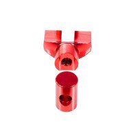 Eloxierte Tuning Verstellschraube rot für Simson S51 S50 KR51 Schwalbe SR50 S53 Star Sperber Habicht Stellmutter Bremse Bremsgestänge Bremsstange