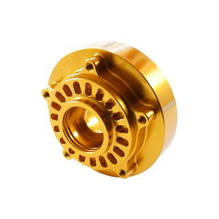 CNC Mitnehmer gold eloxiert, Lager verstärkt hinten Antriebsritzel geschraubt für Simson S51 S50 KR51 Schwalbe Star Sperber Habicht Duo verschiedene Kettenräder möglich