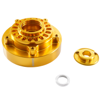 CNC Mitnehmer gold eloxiert, Lager verstärkt hinten Antriebsritzel geschraubt für Simson S51 S50 KR51 Schwalbe Star Sperber Habicht Duo verschiedene Kettenräder möglich