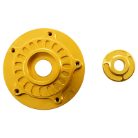 CNC Mitnehmer gold eloxiert, Lager verstärkt hinten Antriebsritzel geschraubt für Simson S51 S50 KR51 Schwalbe Star Sperber Habicht Duo verschiedene Kettenräder möglich