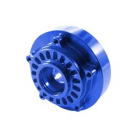 CNC Mitnehmer blau eloxiert, Lager verstärkt hinten...