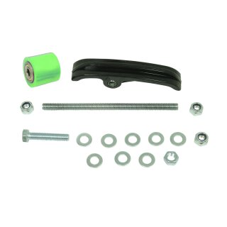 Kettenführung, Gleiter oben + unten Grün für Simson S51 S51E S50 S70 S70E 50TS 50SC offene Kette Kettenschleifer