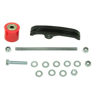 Kettenführung, Gleiter oben + unten rot für Simson S51 S51E S50 S70 S70E 50TS 50SC offene Kette Kettenschleifer
