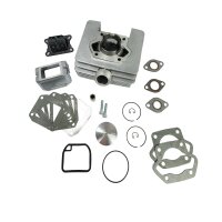 ZT110N 110M Zylinder 110ccm Membran für Simson S51 SR50 S53 SD50 KR51/2 Schwalbe Motor + Kolben & Dichtung mit Kopf Vollaluminumzylinder Nikasilbeschichtet