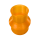 3D Druck Ansaugmuffe strömungsoptimiert, Neon-Orange 30/40mm für Simson S51 S50 S70 S53 S83 Ansaugschlauch Vergaser 30mm 40mm Standard Vergaser, Tuning Herz