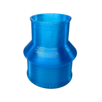 3D Druck Ansaugmuffe strömungsoptimiert, blau...