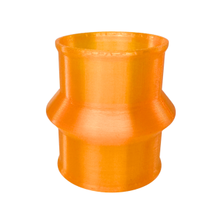 3D Druck Ansaugmuffe strömungsoptimiert, neon orange 40mm/43mm für Simson S51 S50 S70 S53 S83 Mikuni Vergaser Ansaugschlauch