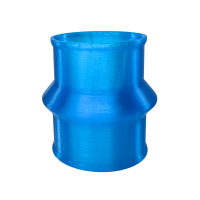 3D Druck Ansaugmuffe strömungsoptimiert, blau...