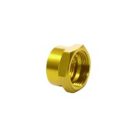 Tuning CNC Alu Benzinhahn Mutter gold eloxiert für Simson S51 S50 S70 SR50 KR51 Schwalbe Star Sperber Duo MZ ETZ TS ES 125 1250 250 M16x1,0 Überwurfmutter