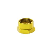 Tuning CNC Alu Benzinhahn Mutter gold eloxiert für Simson S51 S50 S70 SR50 KR51 Schwalbe Star Sperber Duo MZ ETZ TS ES 125 1250 250 M16x1,0 Überwurfmutter
