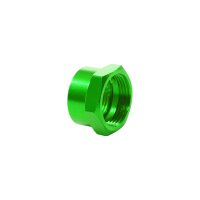 Tuning CNC Alu Benzinhahn Mutter grün eloxiert für Simson S51 S50 S70 SR50 KR51 Schwalbe Star Sperber Duo MZ ETZ TS ES 125 1250 250 M16x1,0 Überwurfmutter