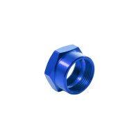 Tuning CNC Alu Benzinhahn Mutter blau eloxiert für...