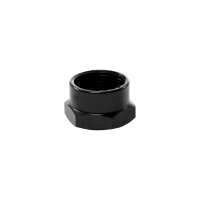 Tuning CNC Alu Benzinhahn Mutter schwarz eloxiert für Simson S51 S50 S70 SR50 KR51 Schwalbe Star Sperber Duo MZ ETZ TS ES 125 1250 250 M16x1,0 Überwurfmutter