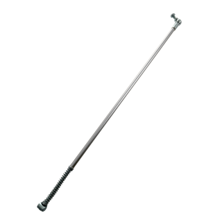 Tuning Bremsstange silber eloxiert mit Kugelkopf für Simson KR51/2 Schwalbe + lange Schwinge S51 S53 S50 S60 S70 500mm