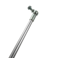 Tuning Bremsstange silber eloxiert mit Kugelkopf für Simson KR51/2 Schwalbe + lange Schwinge S51 S53 S50 S60 S70 500mm