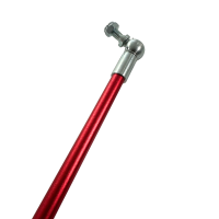 Tuning Bremsstange rot eloxiert mit Kugelkopf für Simson KR51/2 Schwalbe + lange Schwinge S51 S53 S50 S60 S70 500mm