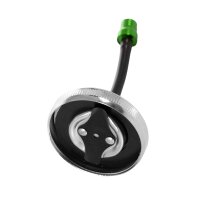 Tuning Tankdeckel 40mm chrom + Entlüftung grün eloxiert für Simson S50 S51 SR50 KR51 Schwalbe