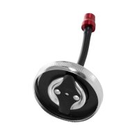 Tuning Tankdeckel 40mm chrom + Entlüftung rot eloxiert für Simson S50 S51 SR50 KR51 Schwalbe