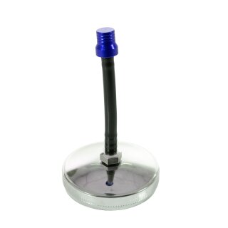 Tuning Tankdeckel 40mm chrom + Entlüftung blau eloxiert für Simson S50 S51 SR50 KR51 Schwalbe