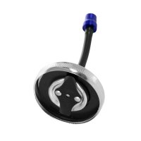 Tuning Tankdeckel 40mm chrom + Entlüftung blau eloxiert für Simson S50 S51 SR50 KR51 Schwalbe