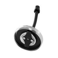 Tuning Tankdeckel 40mm chrom + Entlüftung schwarz eloxiert für Simson S50 S51 SR50 KR51 Schwalbe