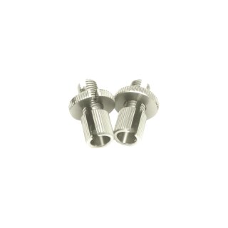 Paar Stellschrauben 22mm M6 silber eloxiert für für Simson S51 S50 S70 KR51 Schwalbe SR50 S53 Spatz Sperber Habicht Star