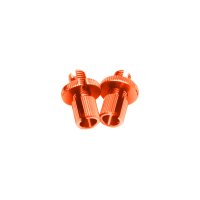 Paar Stellschrauben 22mm M6 orange eloxiert für...