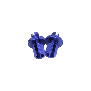 Paar Stellschrauben 22mm M6 blau eloxiert für für Simson S51 S50 S70 KR51 Schwalbe SR50 S53 Spatz Sperber Habicht Star