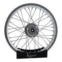 Felge Scheibenbremse 1,85x16 silber eloxiert Speichen VA XL für Simson S51 S50 S53 S70 S83