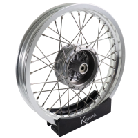 Felge 2,15x16 silber eloxiert Speichen VA XL für...