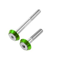 Schrauben grün Stoßdämpfer M8x75 +M8x50 +  eloxierte Aluminium Unterlegscheiben für Simson S51 SR50 S53 S70 SR80 S83
